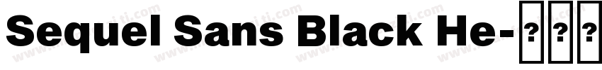 Sequel Sans Black He字体转换